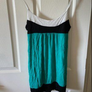 Forever 21 Colorblock Camis Black Green L